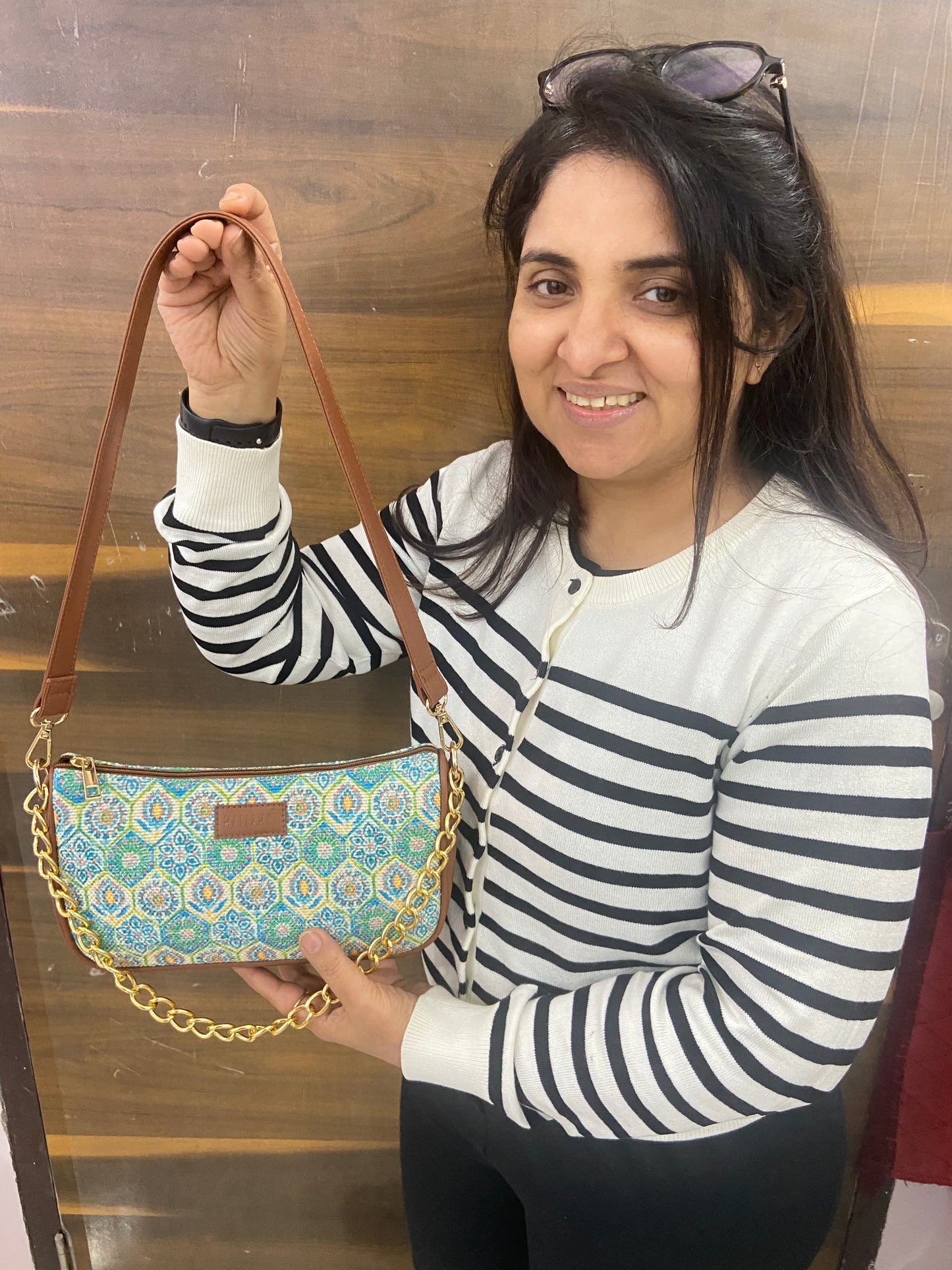 Imprint Baguette - Petals & Patterns - Everyday Shoulder Bag