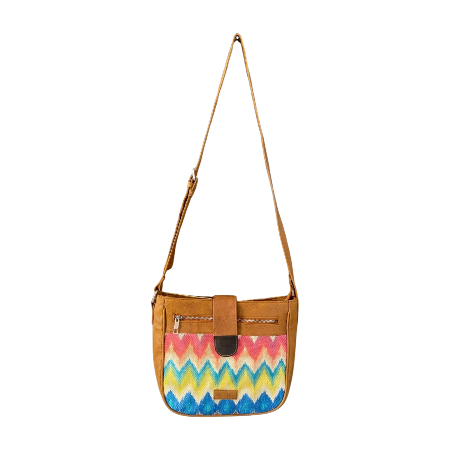 Crossbody Sling Bag - Multicolor Chevron (BOGO)