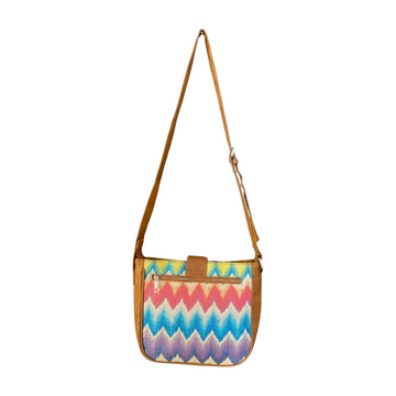 Crossbody Sling Bag - Multicolor Chevron (BOGO)