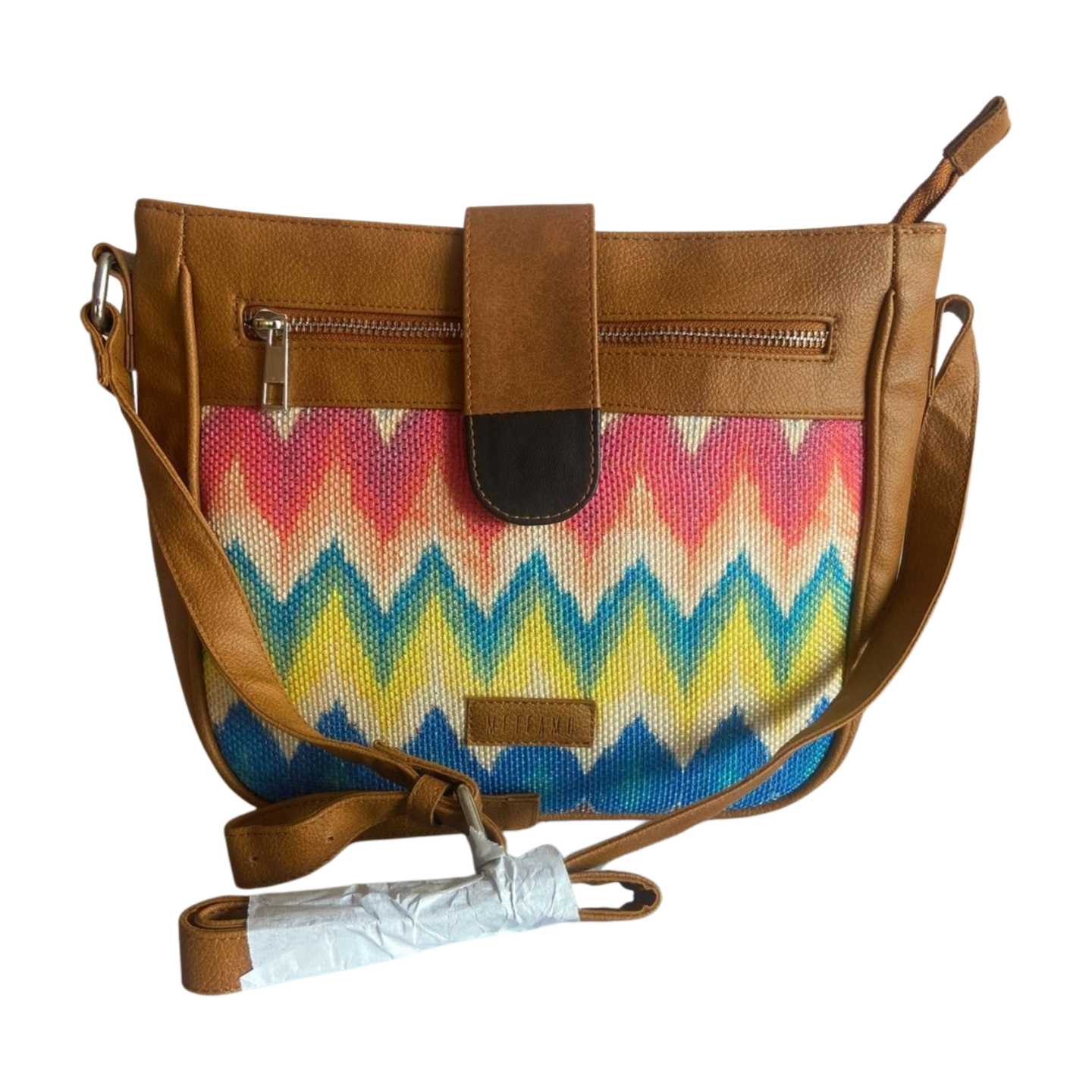 Crossbody Sling Bag - Multicolor Chevron (BOGO)