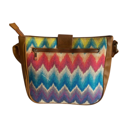 Crossbody Sling Bag - Multicolor Chevron (BOGO)