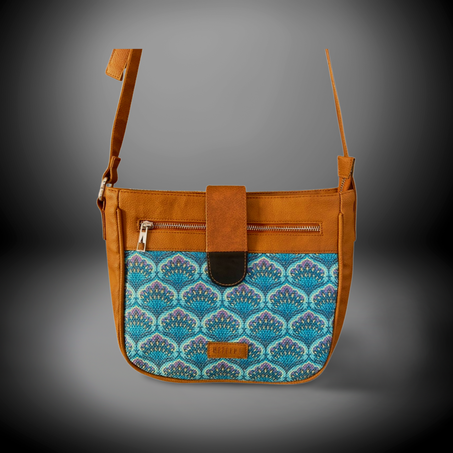 Crossbody Sling Bag - Blue Lotus