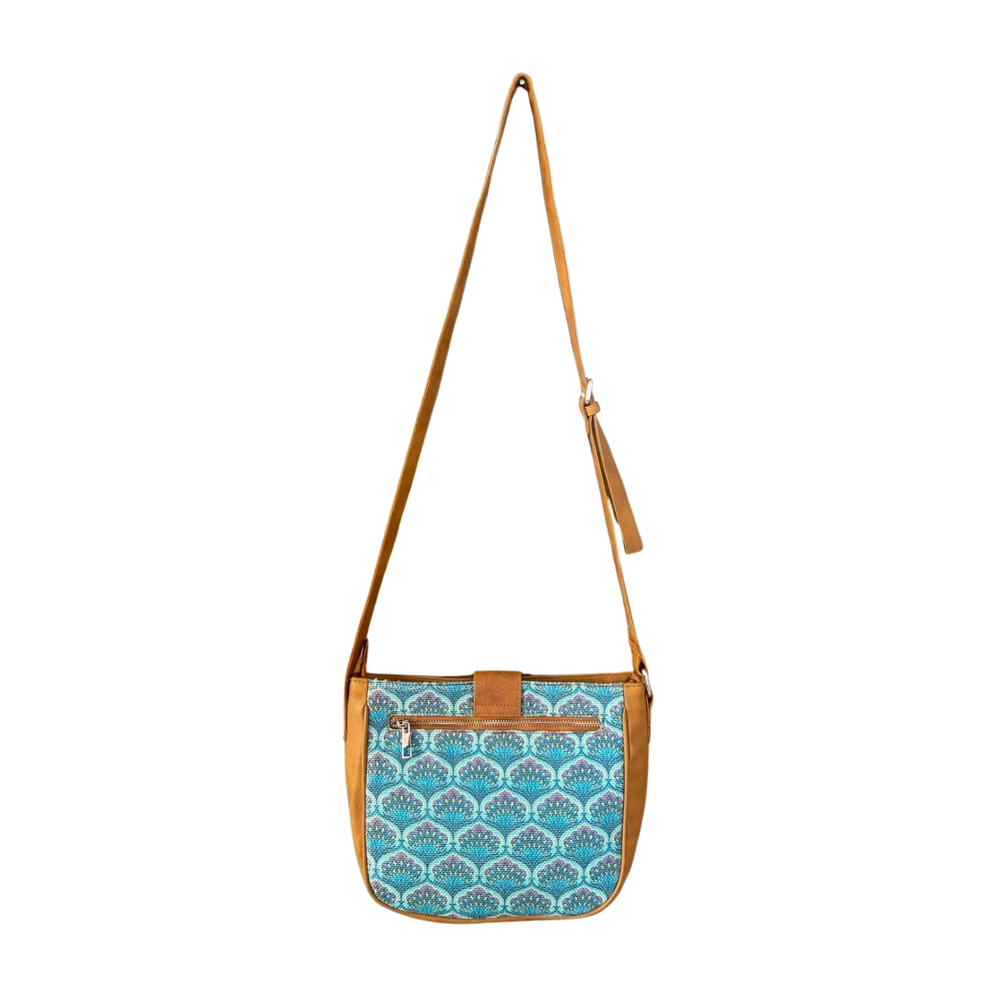 Crossbody Sling Bag - Blue Lotus