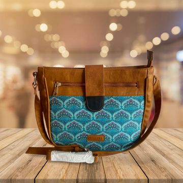 Crossbody Sling Bag - Blue Lotus (BOGO)