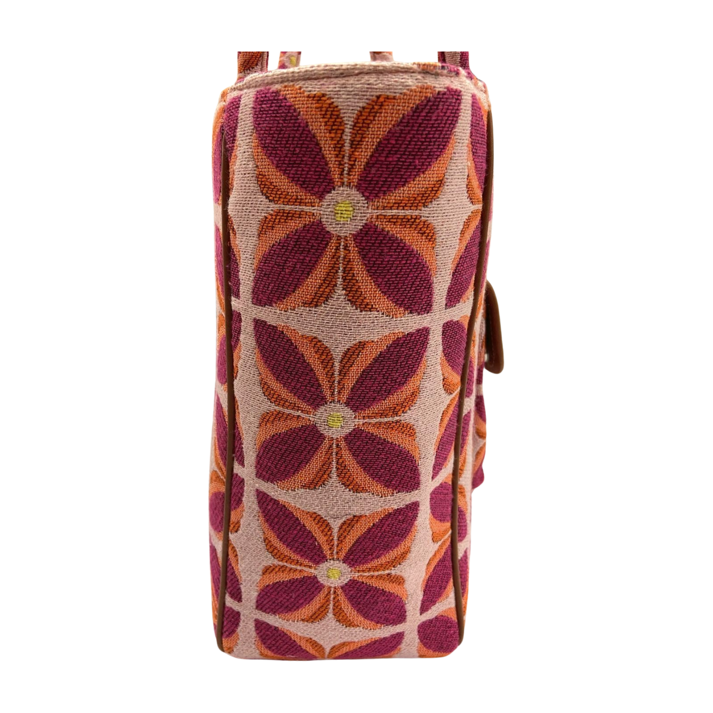 Vintage Petal Tote - Sunset Bloom (with front pocket)