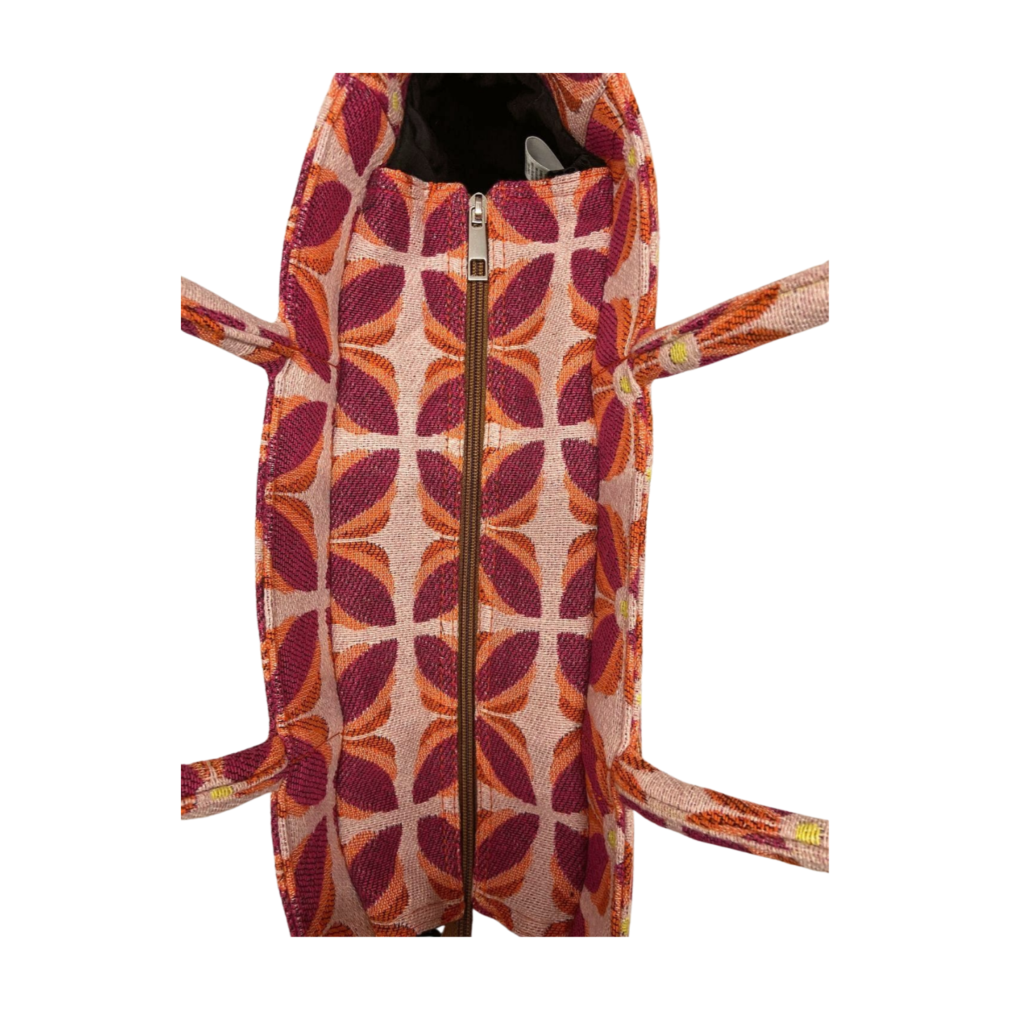 Vintage Petal Tote - Sunset Bloom (with front pocket)