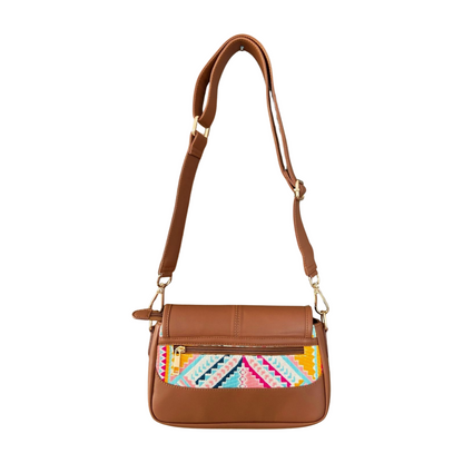 Magshift Sling Bag with Flap - Pink Trivia