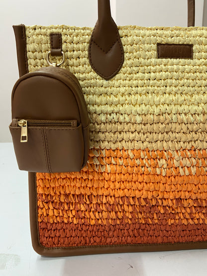 Cafe Sunset - Raffia Tote Bag
