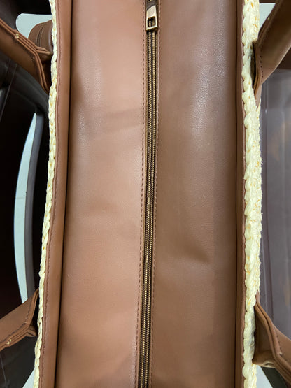 Cafe Sunset - Raffia Tote Bag