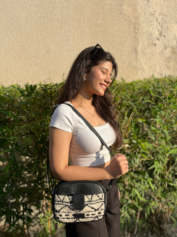 Sling Bag - Monochrome Tribal