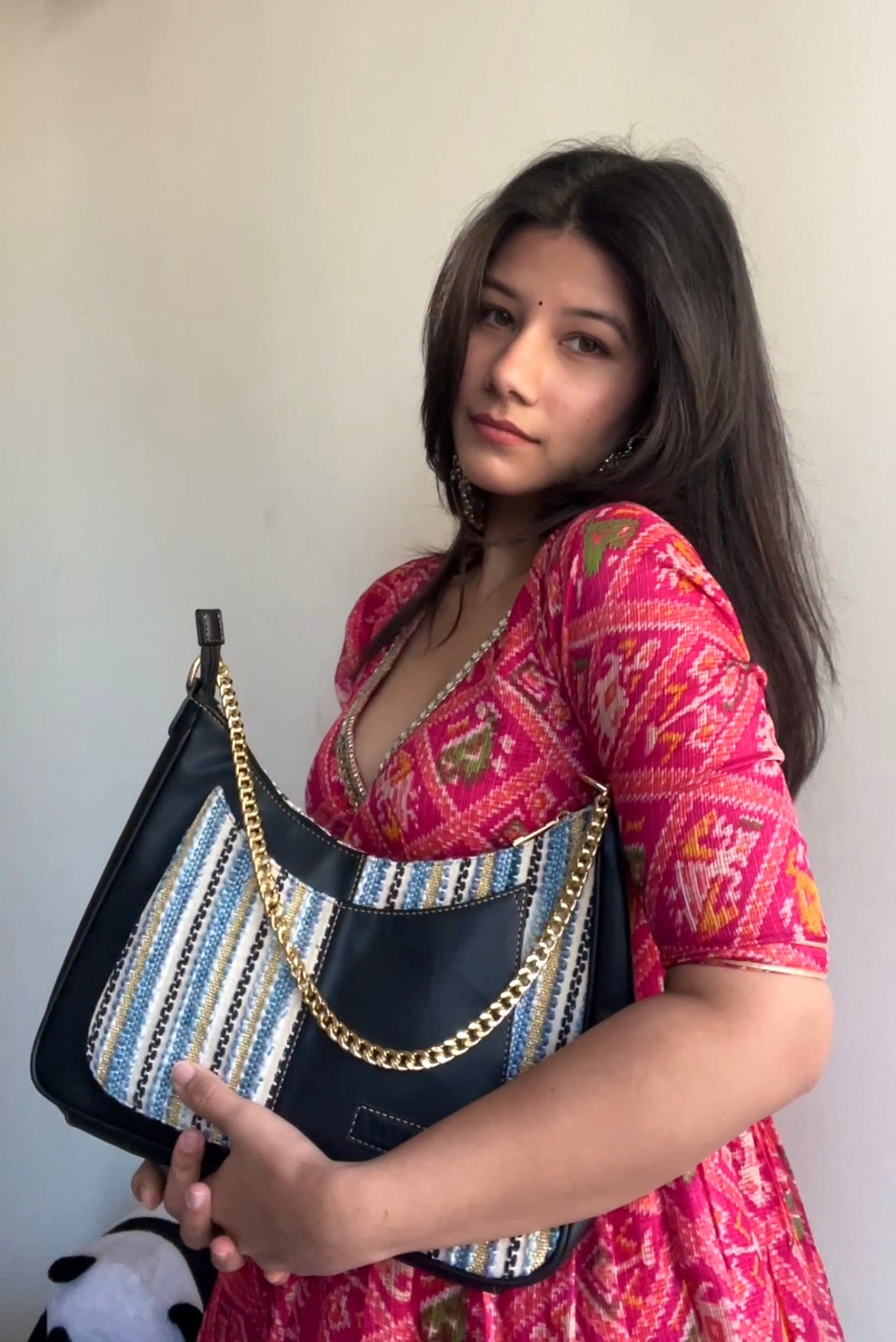 Crescent Baguette - Blue Wave - Everyday Shoulder Bag