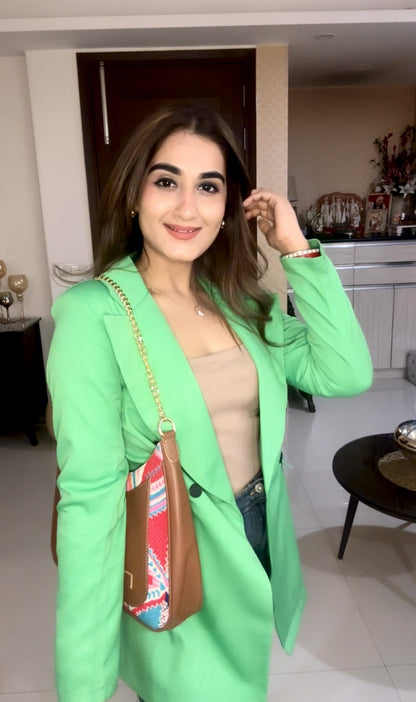 Crescent Baguette - Rose - Everyday Shoulder Bag