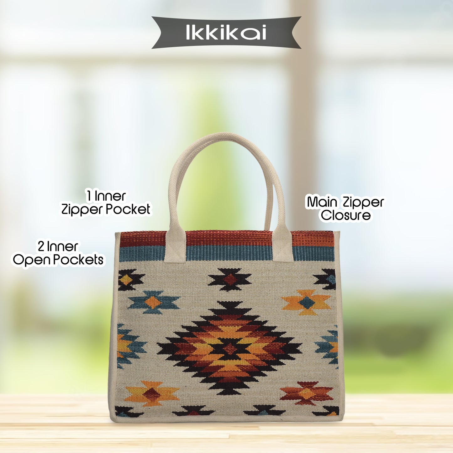 Ikkikai -Tribal Multicolor Box Bag