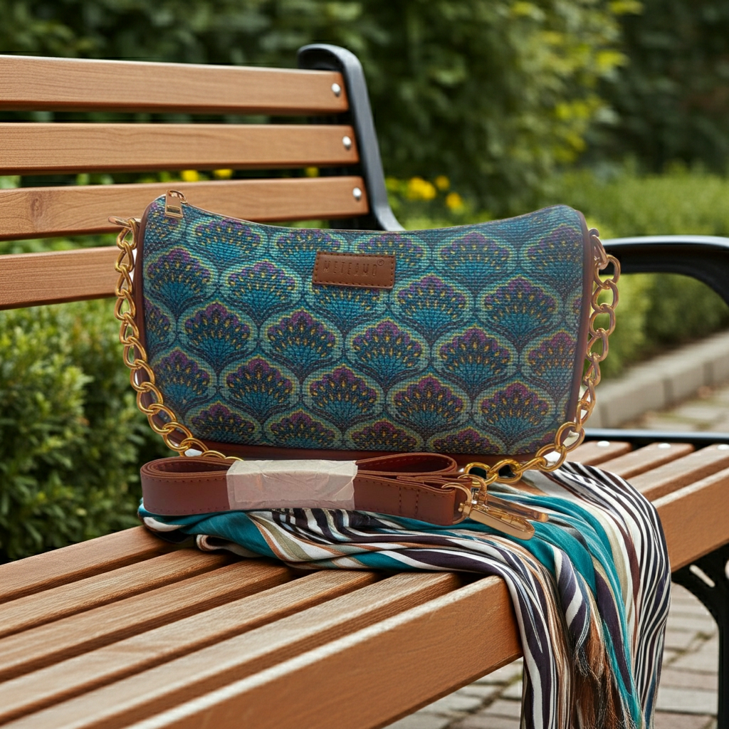 Imprint Baguette - Blue Lotus  - Everyday Shoulder Bag