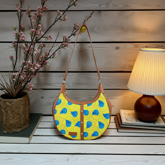 Imprint Baguette - Yellow Peacock - Hobo Shoulder Bag