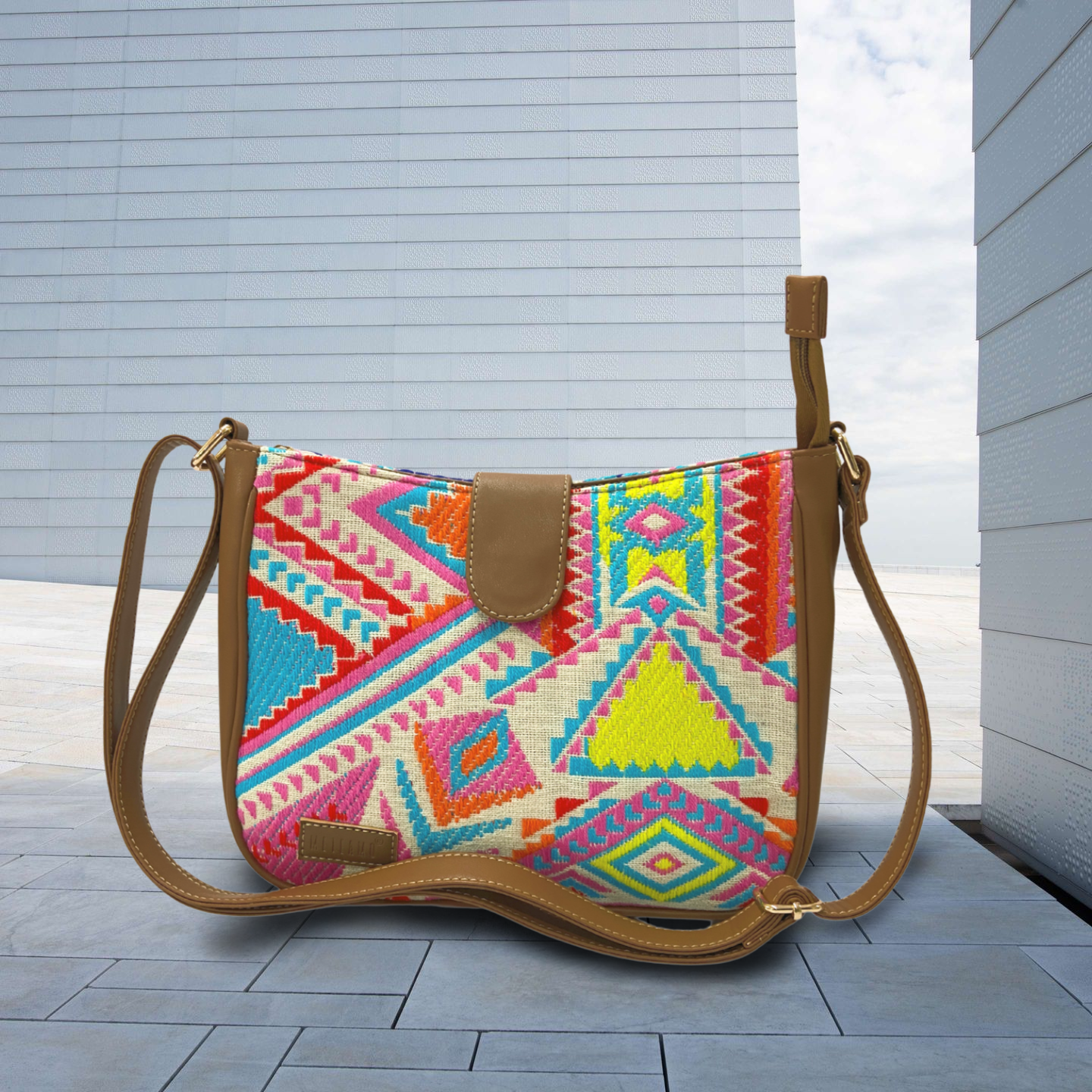 Artisan Weave Sling Bag - Rose (BOGO)