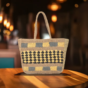 Rubai - Raffia Box Bag