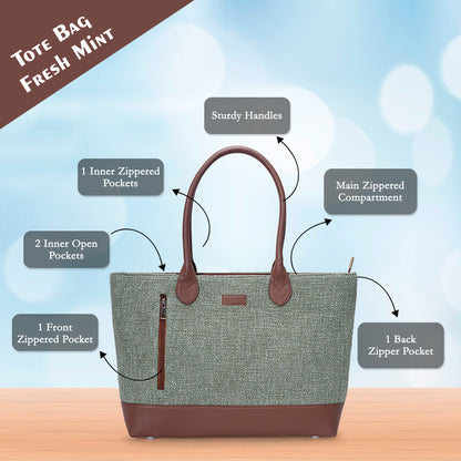 Tote Bag - Fresh Mint