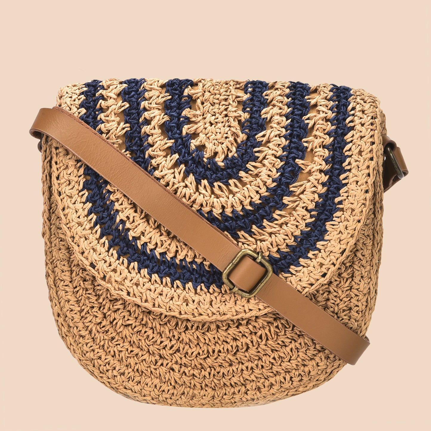 Zerjin - Indigo Raffia Sling Bag