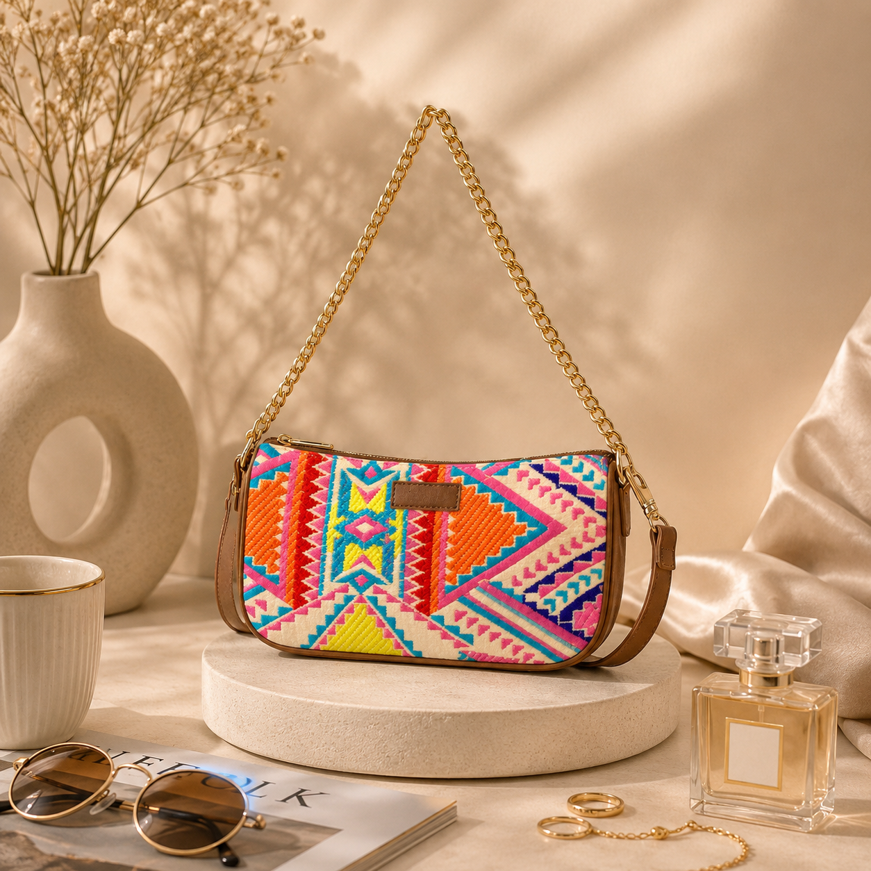 Artisan Baguette - Rose - Everyday Shoulder Bag