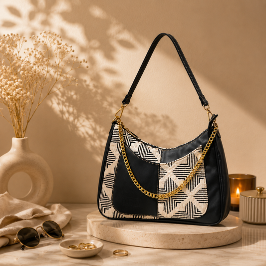 Crescent Baguette - Duo Tone - Everyday Shoulder Bag