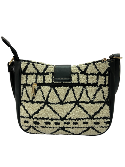 Artisan Weave Sling Bag - Monochrome Tribal