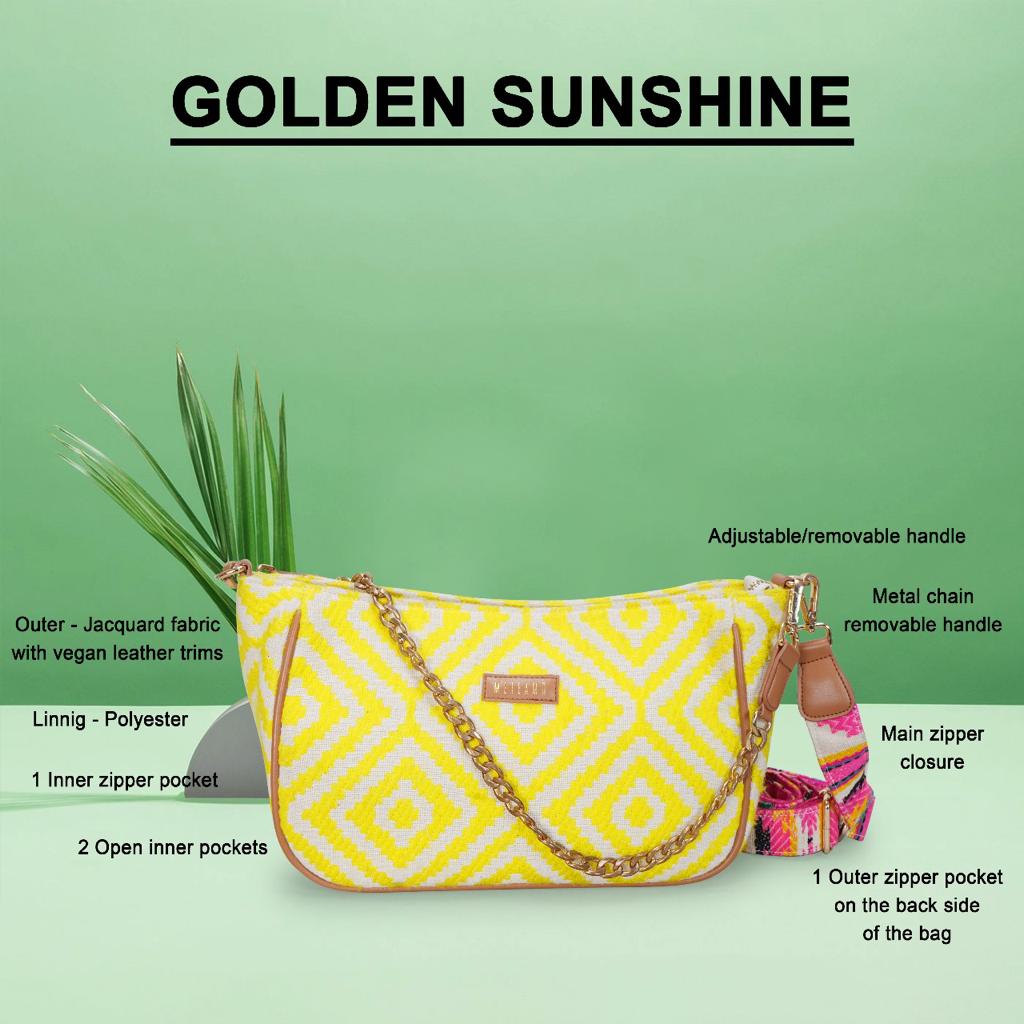 Golden Sunshine - Jacquard Sling Bag