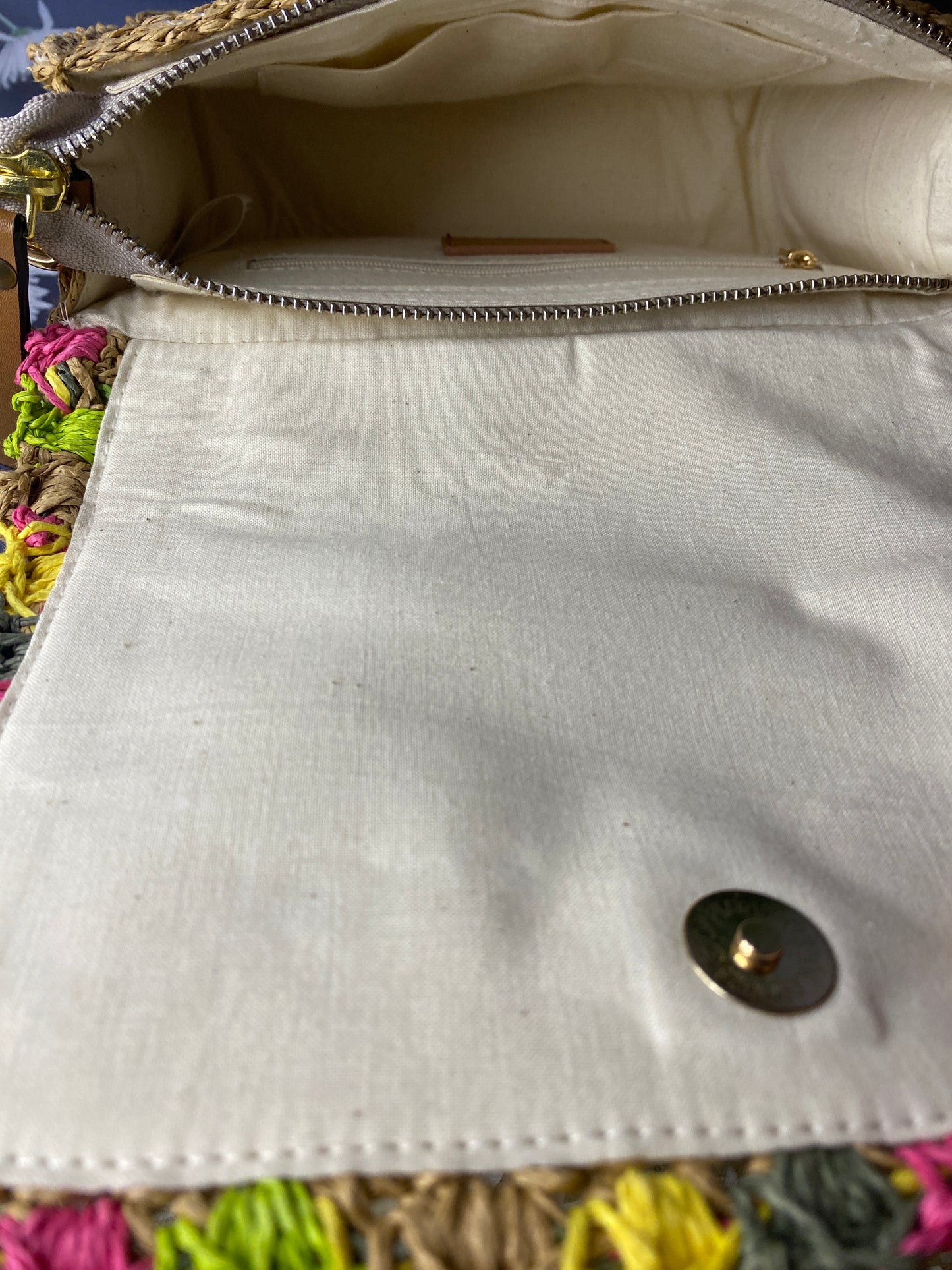 Debola - Multicolor Raffia Crossbody Bag