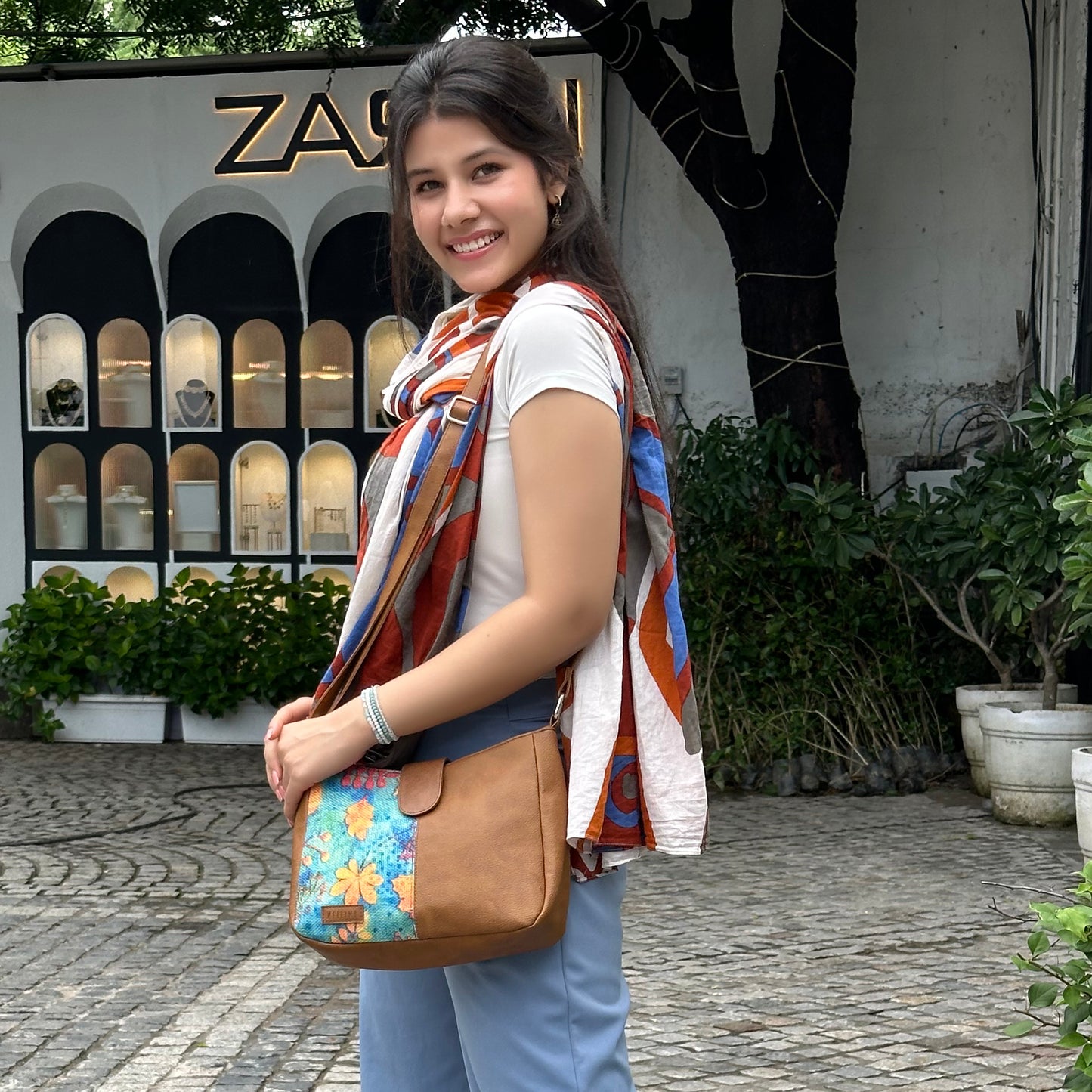 Sling Bag - Golden Leaves