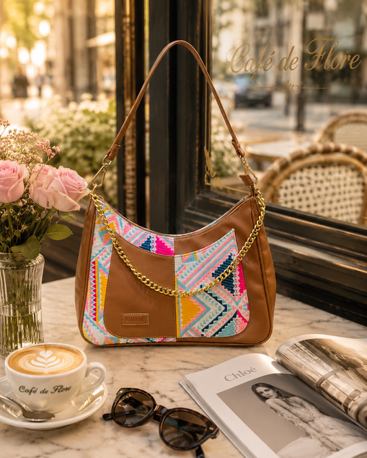 Crescent Baguette - Pink Trivia - Everyday Shoulder Bag (BOGO)