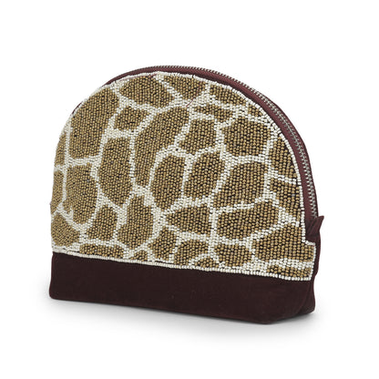 Sequina Brown - Beaded Make-Up Pouch