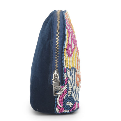 Sequina Pink - Beaded Make-Up Pouch
