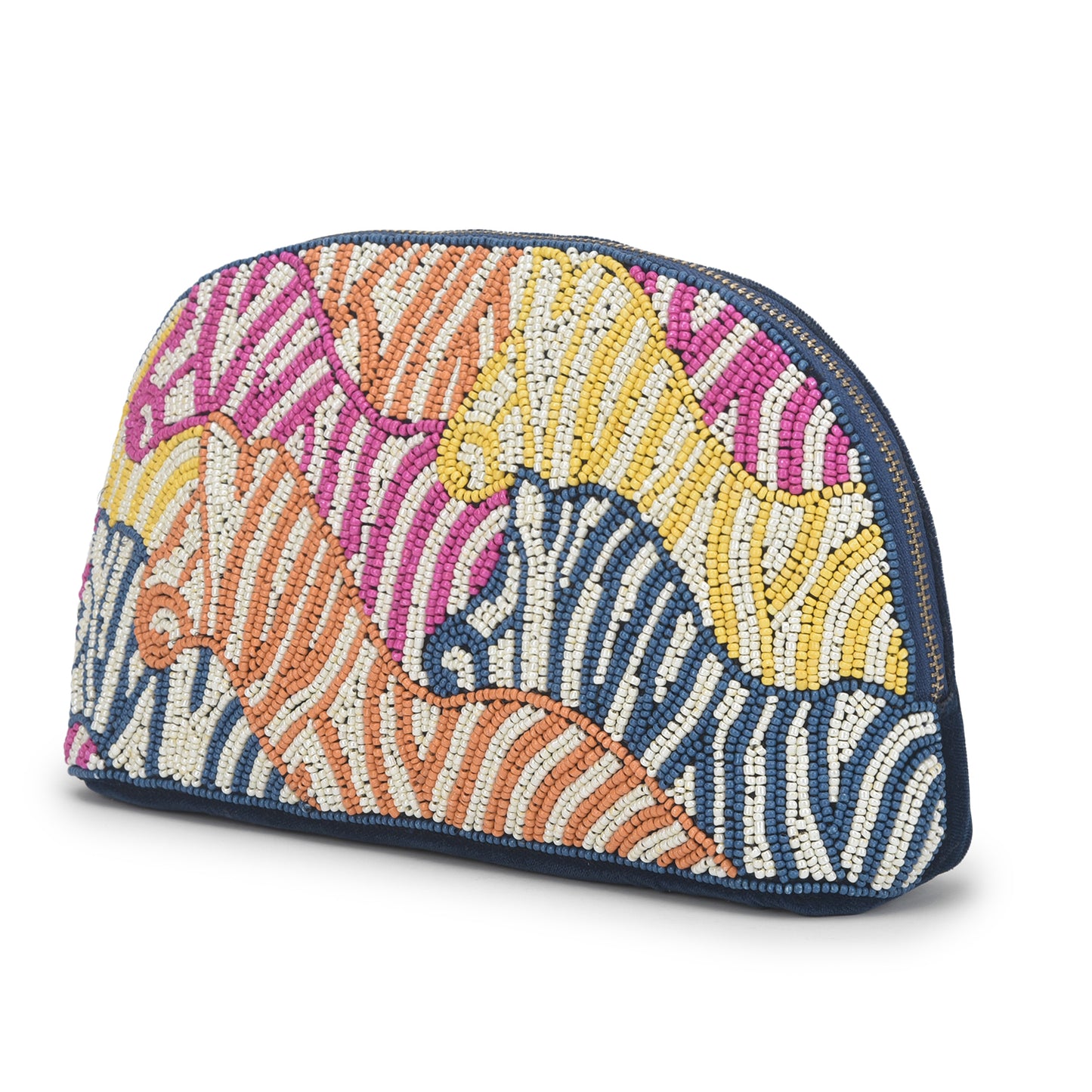 Sequina Pink - Beaded Make-Up Pouch