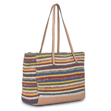 Shahara - Multicolor Raffia Tote Bag