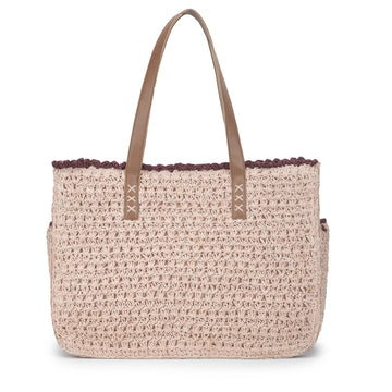 Mahroo - Raffia Crochet Box Bag