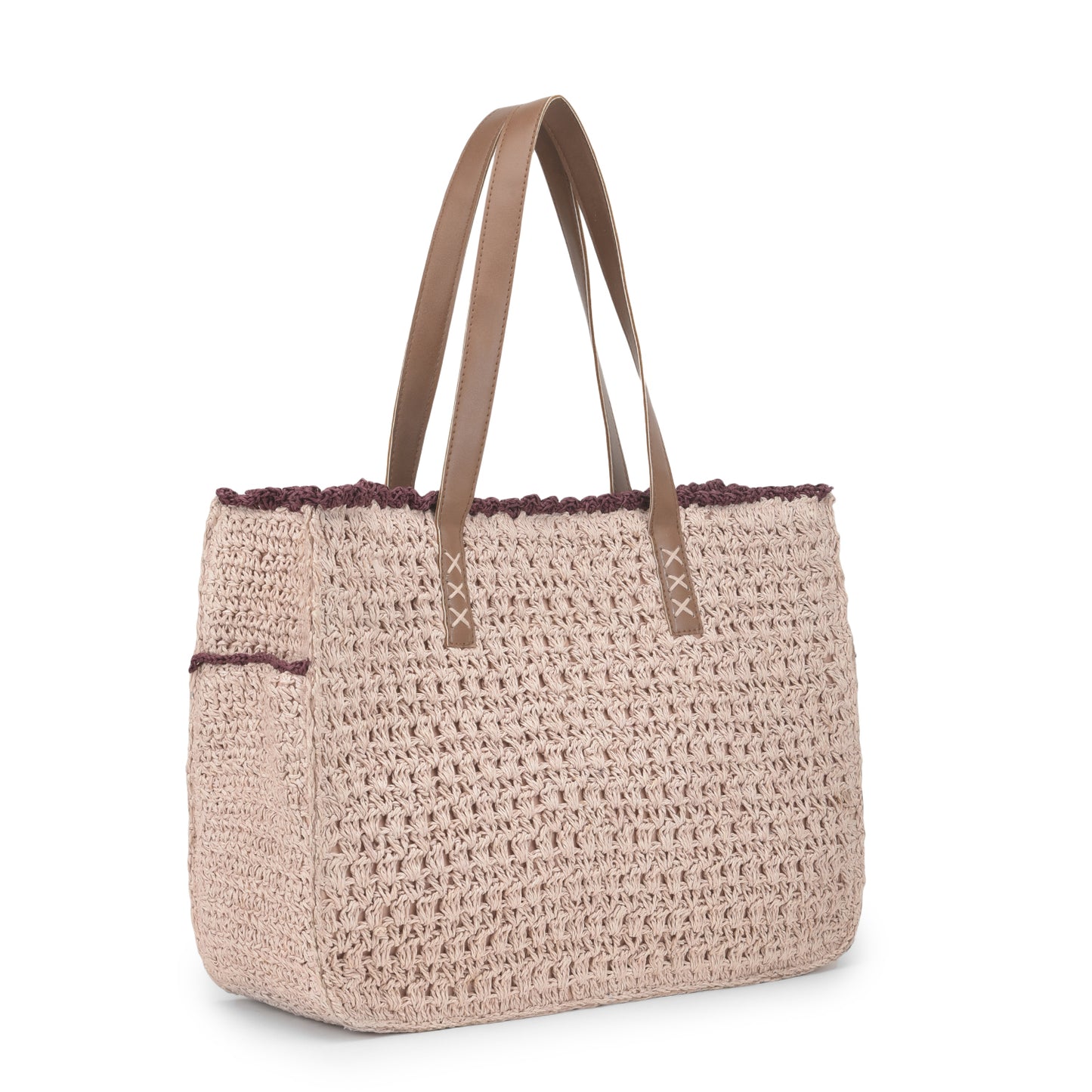 Mahroo - Raffia Crochet Box Bag