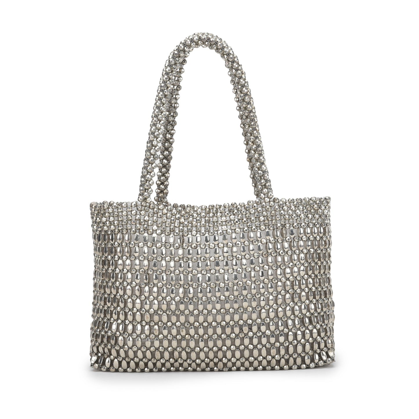 Rosario - Silver Beads Handbag