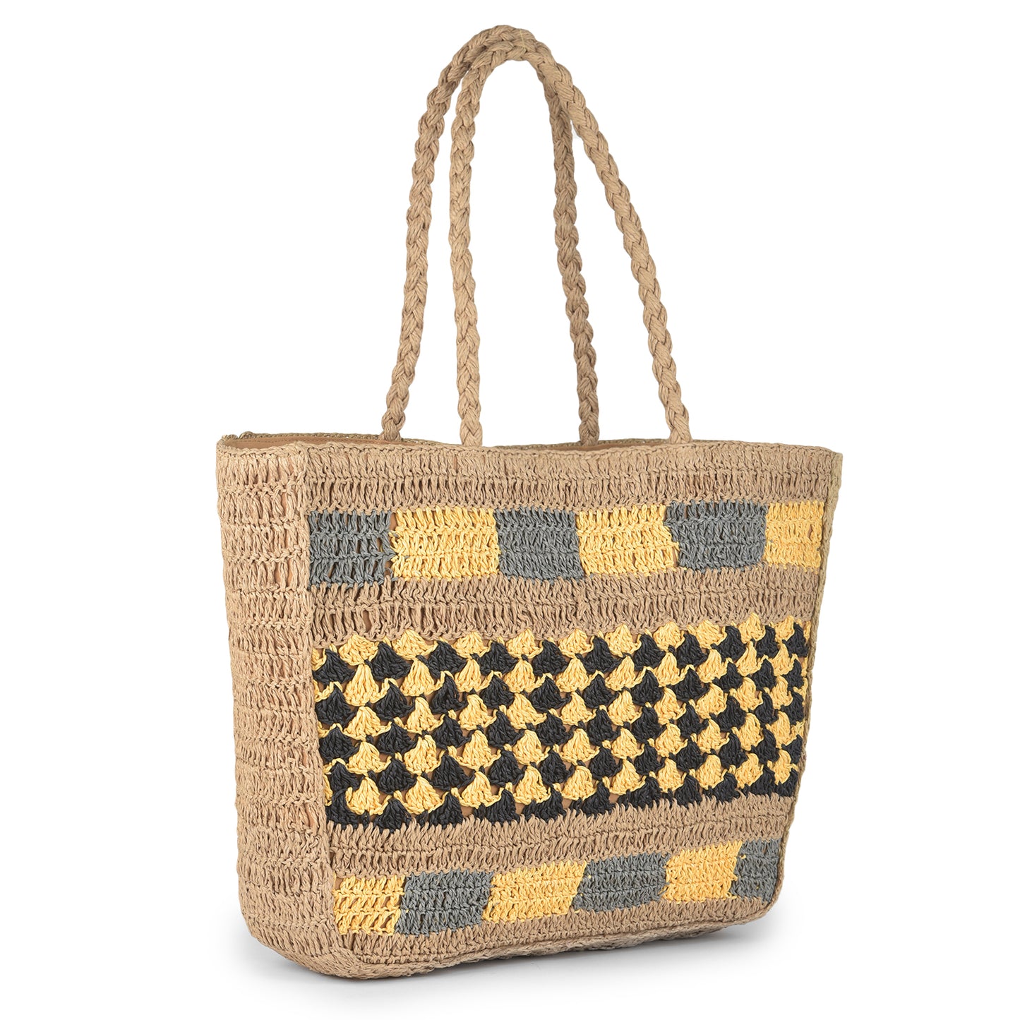 Rubai - Raffia Box Bag