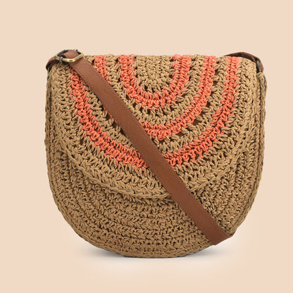 Zerjin - Marigold Raffia Sling Bag