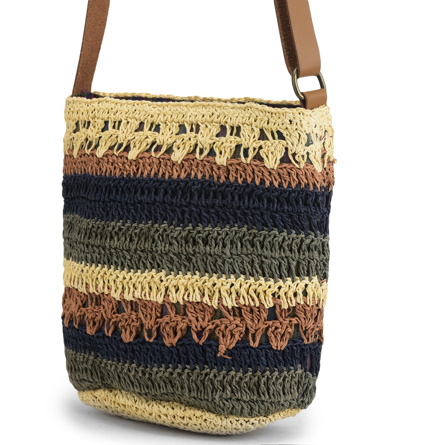 Dorabi - Multicolor Raffia Crochet Sling Bag
