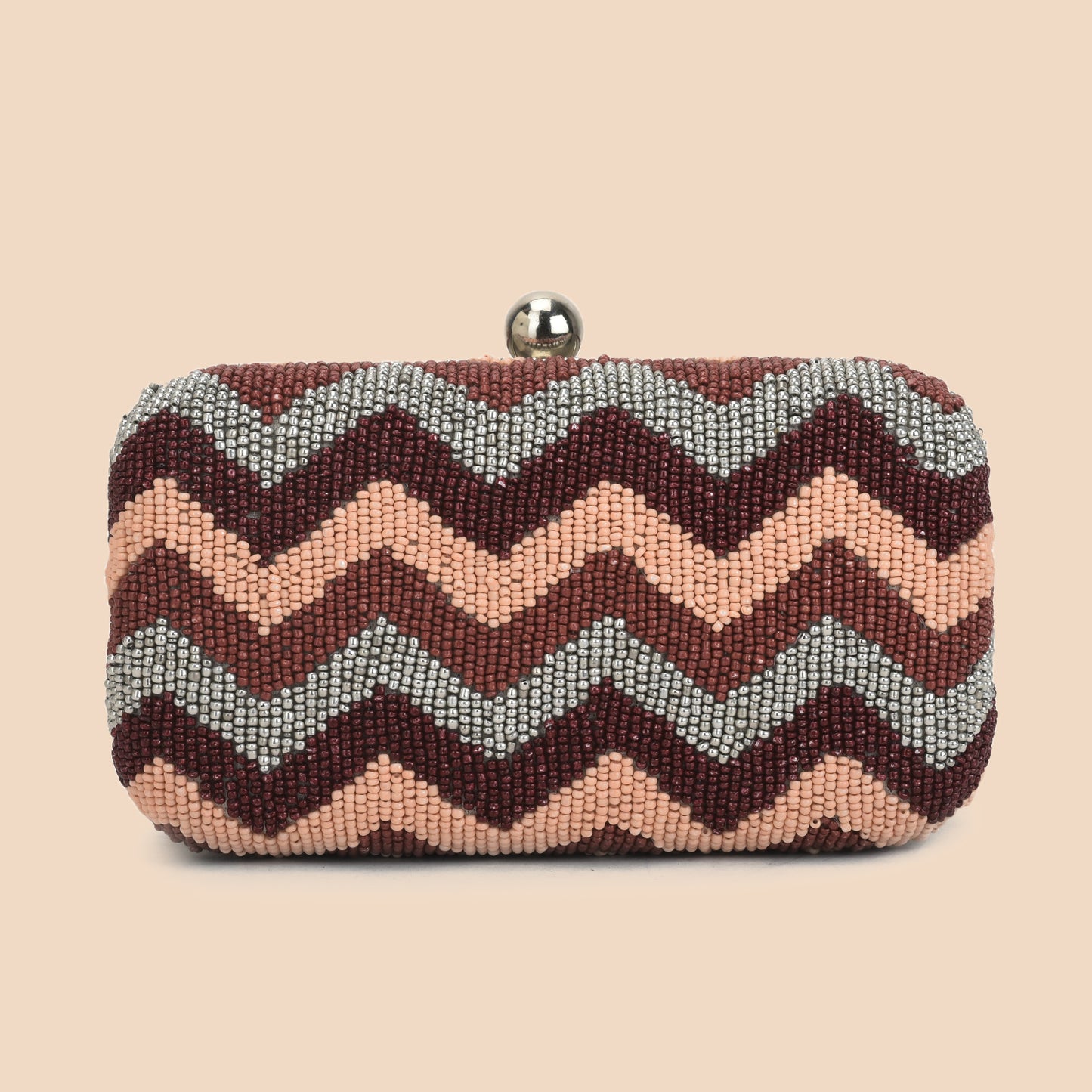 Wavy Beads - Tricolor Clutch Bag