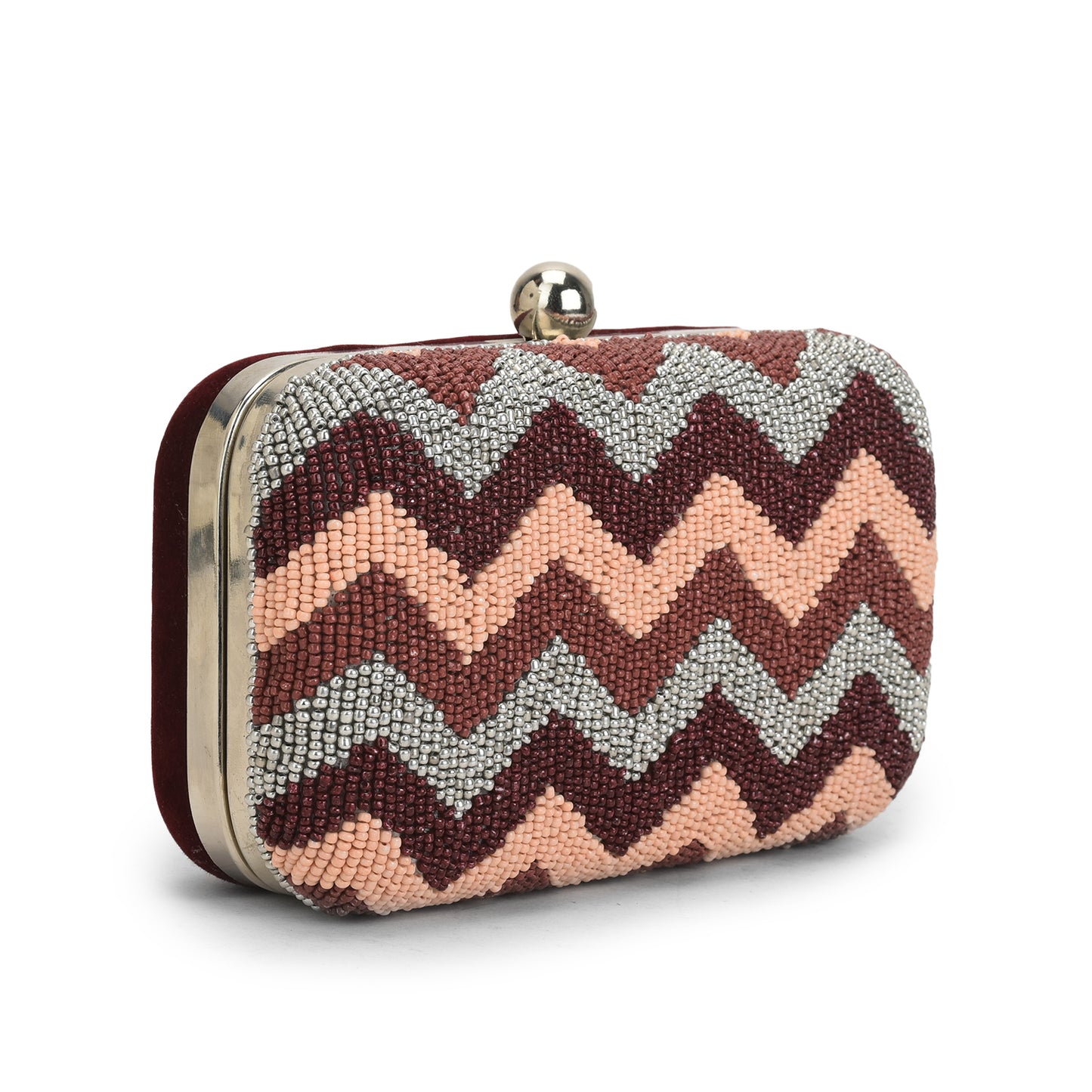 Wavy Beads - Tricolor Clutch Bag