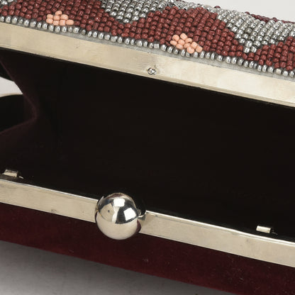 Wavy Beads - Tricolor Clutch Bag