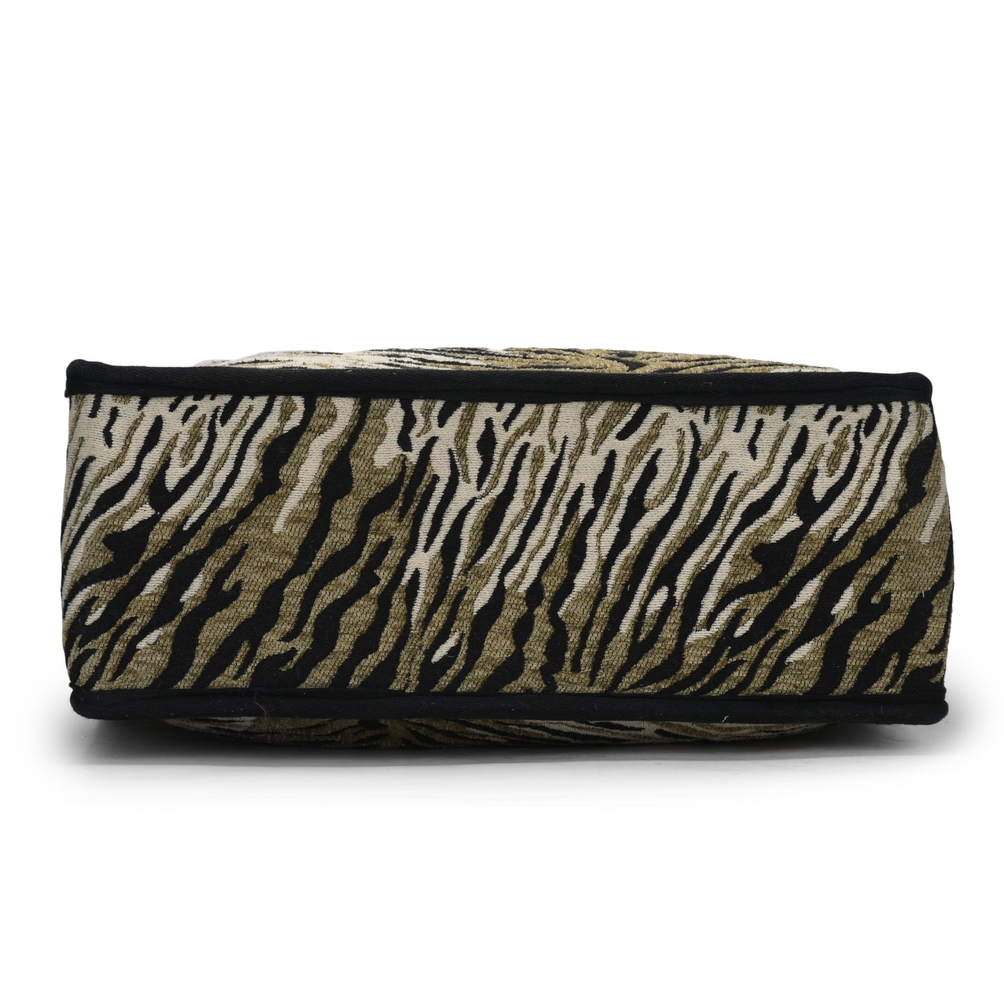 Anileo - Brown & Black Jacquard Box Bag - Jumbo