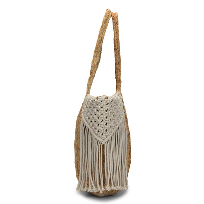 Macju - Jute & Macrame Handbag