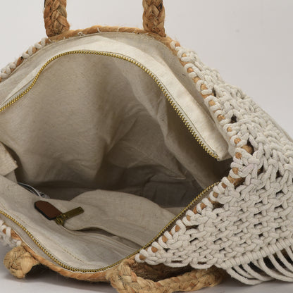 Macju - Jute & Macrame Handbag