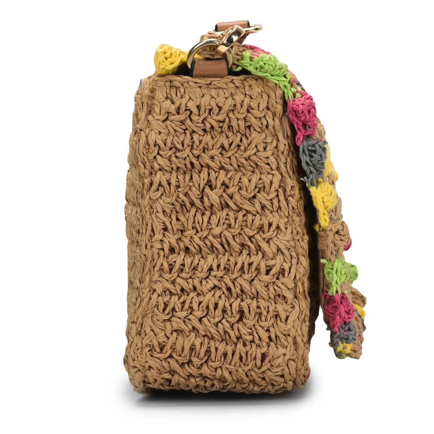 Debola - Multicolor Raffia Crossbody Bag
