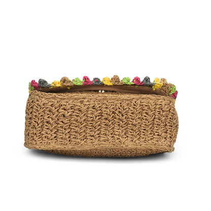 Debola - Multicolor Raffia Crossbody Bag