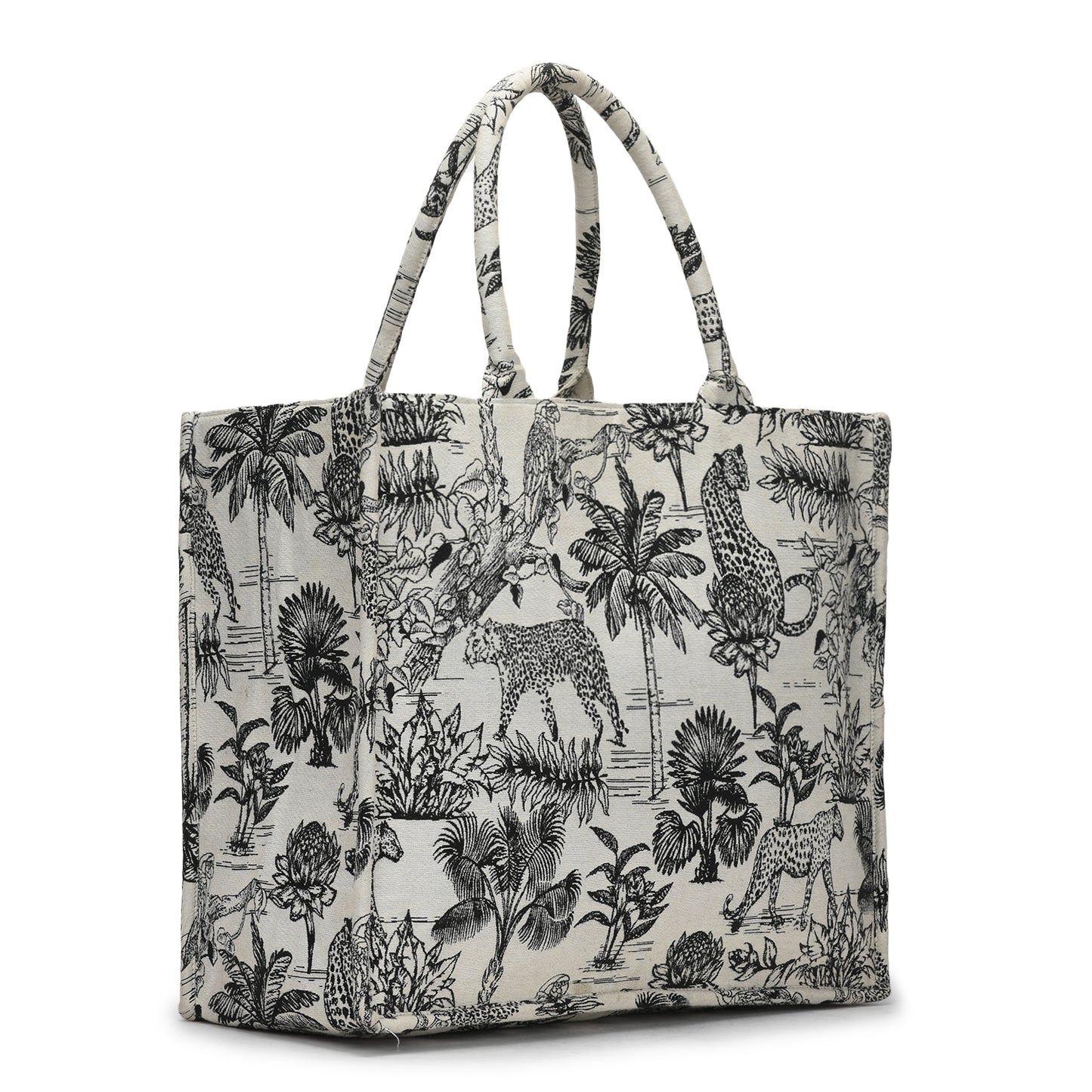 Vufia - Black & White Jacquard Box Bag - Jumbo