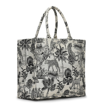 Vufia - Black & White Jacquard Box Bag - Jumbo